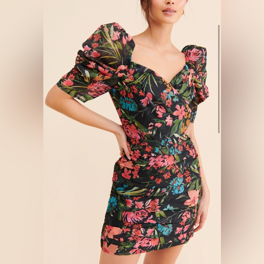 C/meo collective floral print women’s dress clothing size large. Spring fashion